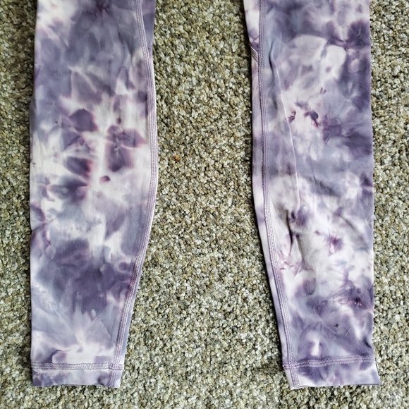 Lululemon Align Pant 28" *Criss Cross Waist - Diamond Dye Stargaze Purple - Sz 0 - Picture 5 of 16
